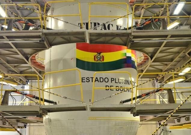 Satélite Túpac Katari alcanza su órbita final 87,2º Oeste