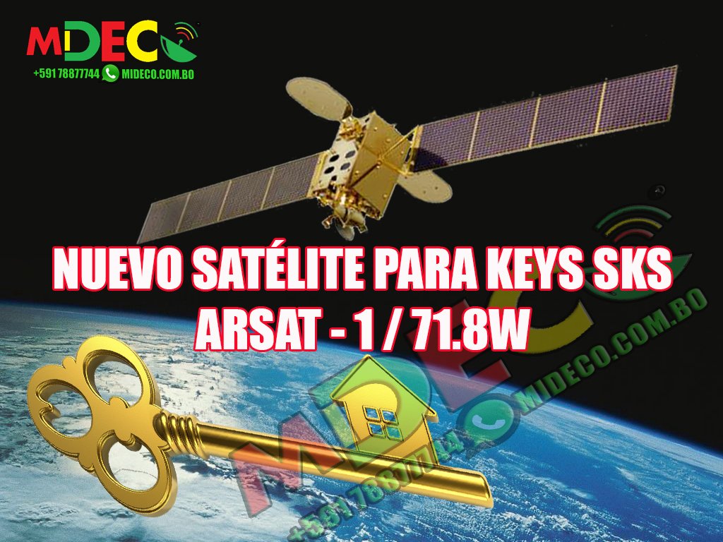 Nuevo Satélite para Keys SKS ARSAT – 1 (71.9W) y Cobertura