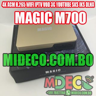 MAGIC M700 – 4K ACM H.265 WIFI IPTV VOD 3G YOUTUBE SKS IKS DLNA – LANZAMIENTO – 01/10/2016