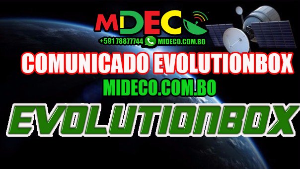 COMUNICADO EVOLUTIONBOX – 12/11/2016