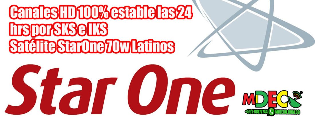 Canales HD 100% estable las 24 hrs por SKS e IKS – Satélite StarOne 70w Latinos en equipos GSHARE