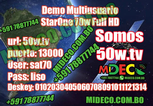 StarOne 70w Full HD – Demo Multiusuario – Prueba Nuestro IKS Totalmente Gratis