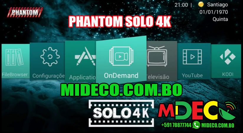 PHANTOM SOLO 4K – LANZAMIENTO – 05/10/2016