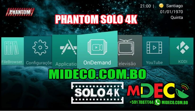 PHANTOM SOLO 4K – LANZAMIENTO – 05/10/2016