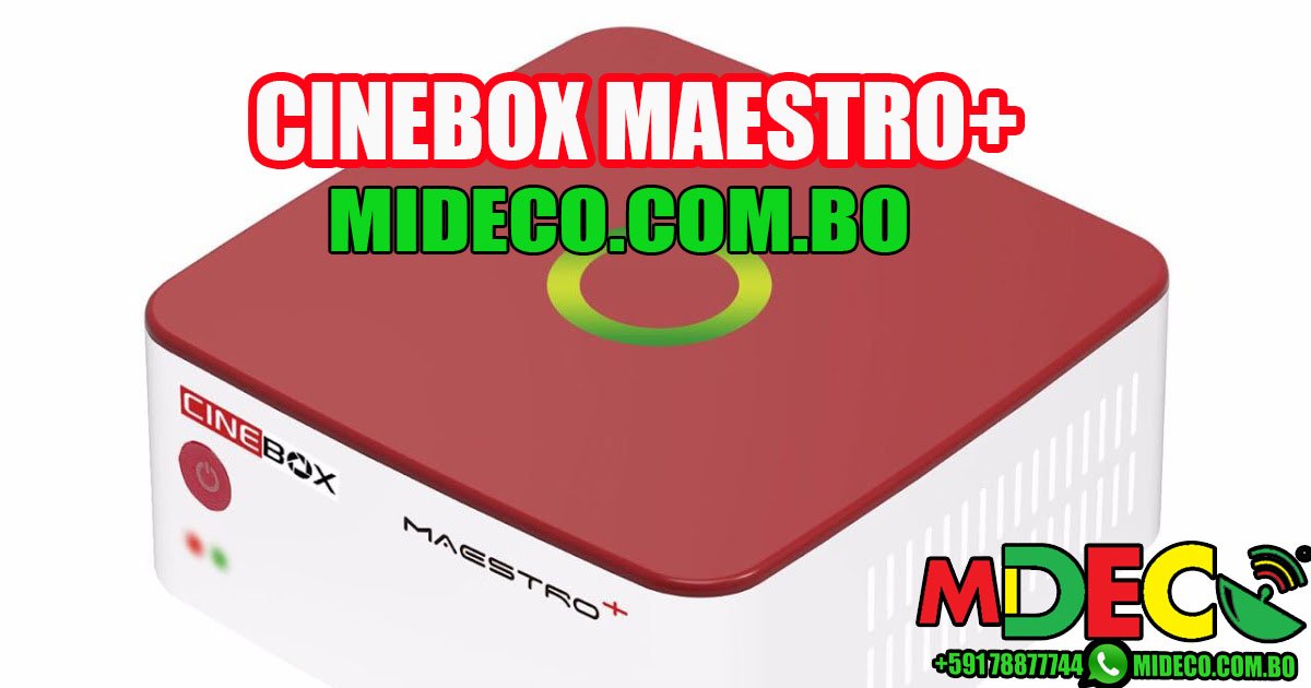CINEBOX MAESTRO+ ACM NUEVO LANZAMIENTO 13/02/2017