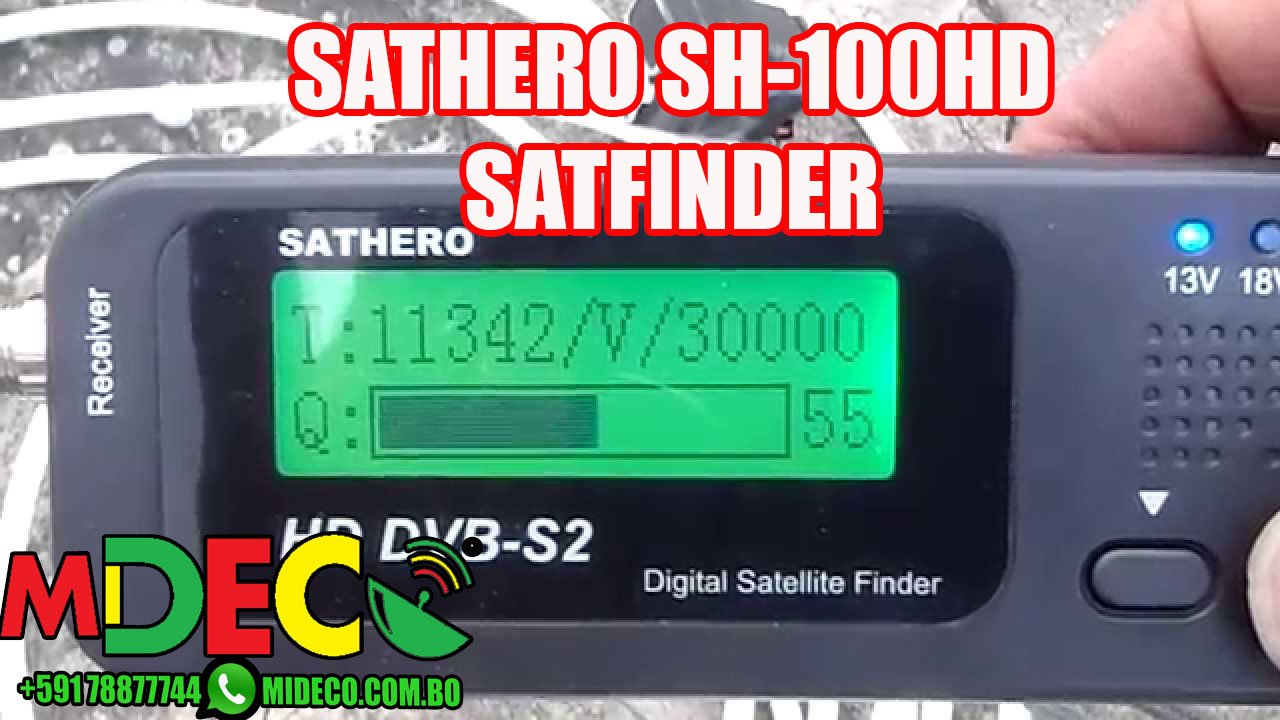 Edición de Parámetros para Añadir Satélites SatFinder Sathero SH-100HD