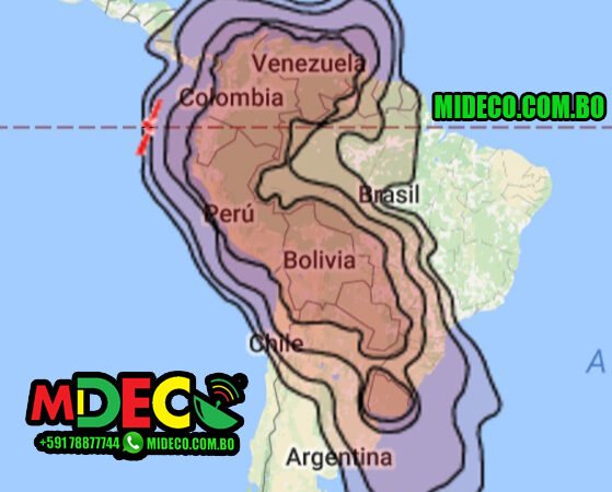 Cobertura Satélite Túpac Katari 87.2w para Keys SKS o Canales Bolivianos FTA