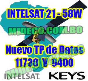 Calibra tu SEGUNDA antena al Intelsat 21 (58w) como una opción para KEYS SKS.nuevo tp de datos – 14/08/2017
