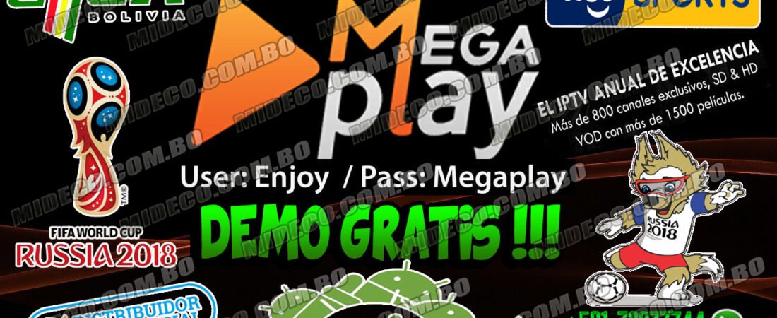 MEGAPLAY IPTV GRATIS RUSIA 2018 – User: Enjoy – Pass: Megaplay