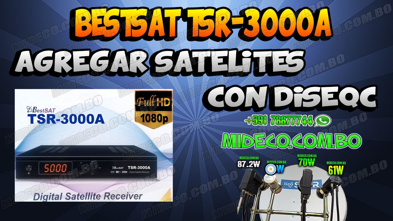 Bestsat TSR 3000A Actualización Paso A Paso https://youtu.be/aXfSp6fmKbg
