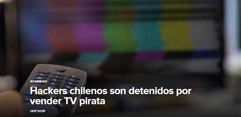 Hackers chilenos son detenidos por vender TV pirata